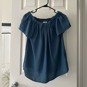 Pleione Short Sleeve Off The Shoulder Top